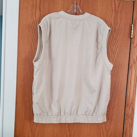 Equus Golf Men's Cream Colored Golf Vest Sz XL - Picture 2 of 3